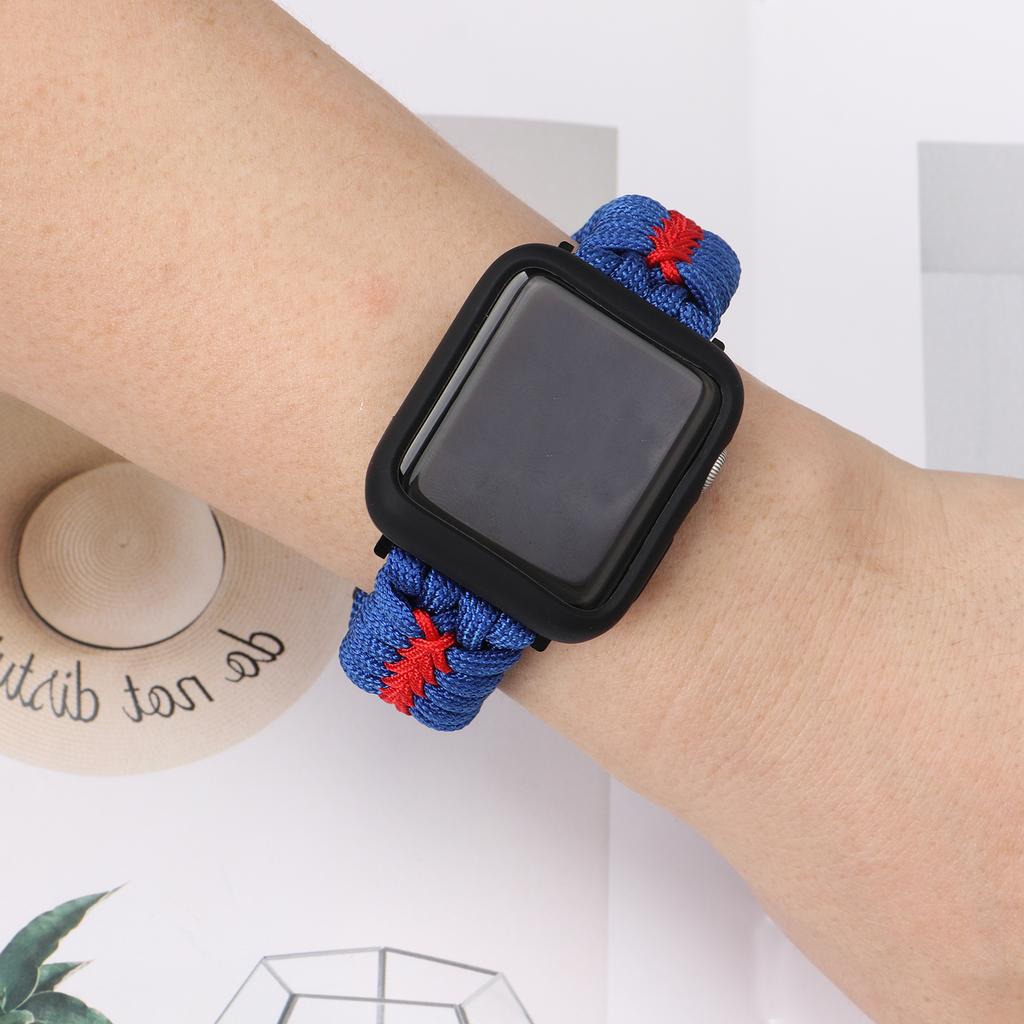 Watch Band for Apple Watch Series 10 9 8 7 SE 6 5 4 3 2 1 42mm 41mm 40mm 38mm Leather  Braided Rope Wrist Strap