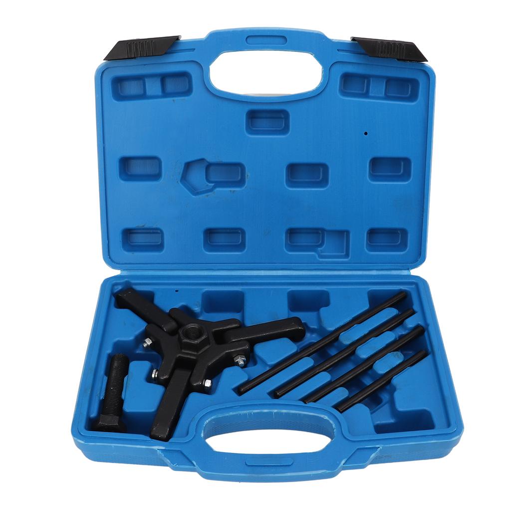 6pcs Harmonic Balancer Puller Set Carbon Steel Black Oxide Finish Damper Pulley Puller Kit