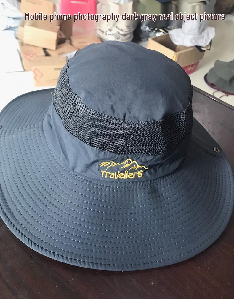 Pánský letní venkovní sluneční klobouk: Prodyšný, UV ochrana, pro cyklistiku, turistiku, rybaření a další