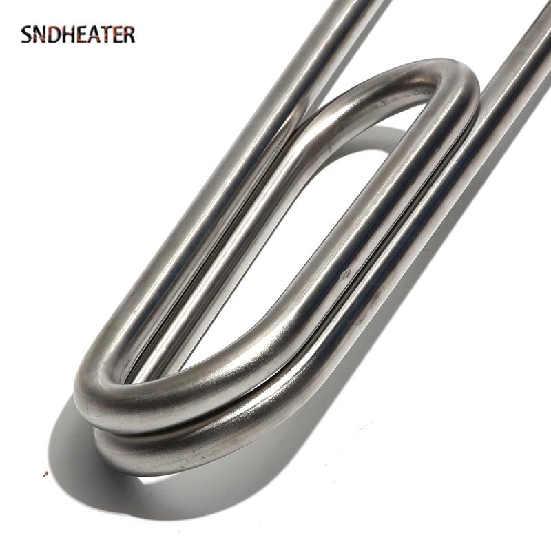 SNDHEATER 110V/220V/380V Dual Heating Element 2000W 3000W 5000W Water Resistance Boiling Heater 250/290/340MM M16 M18 Thread