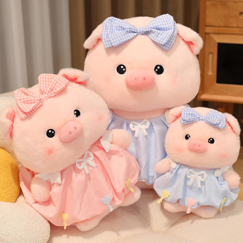 24/30/40/50cm Super Sute Pelúcia Macia Casal Porco Brinquedo de Pelúcia Porco Rosa Almofada de Lançar Boneco Companheiro de Sono Decoração de Casa Presente para Amigo