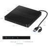 2-in-1 USB3.0 Type-C Slim External DVD RW CD Writer Drive Burner Reader Player Optical Drives for Laptop PC DVD Burner Portable