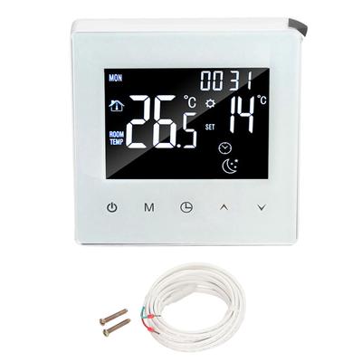 Digital Thermostat Screen Programmable Home Thermostat with 3 Meter Sensor Line for Electric Floor