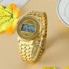 Damen Casual LED Elektronische Uhr Edelstahl Retro Digitale Armbanduhr Wasserdicht Klassische Militär Sportuhr für Mann