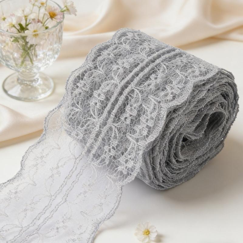 Water Soluble Lace 4cm Width Ideal For Clothing Sewing Craft Projects And Decorative Use Polyester Fabric