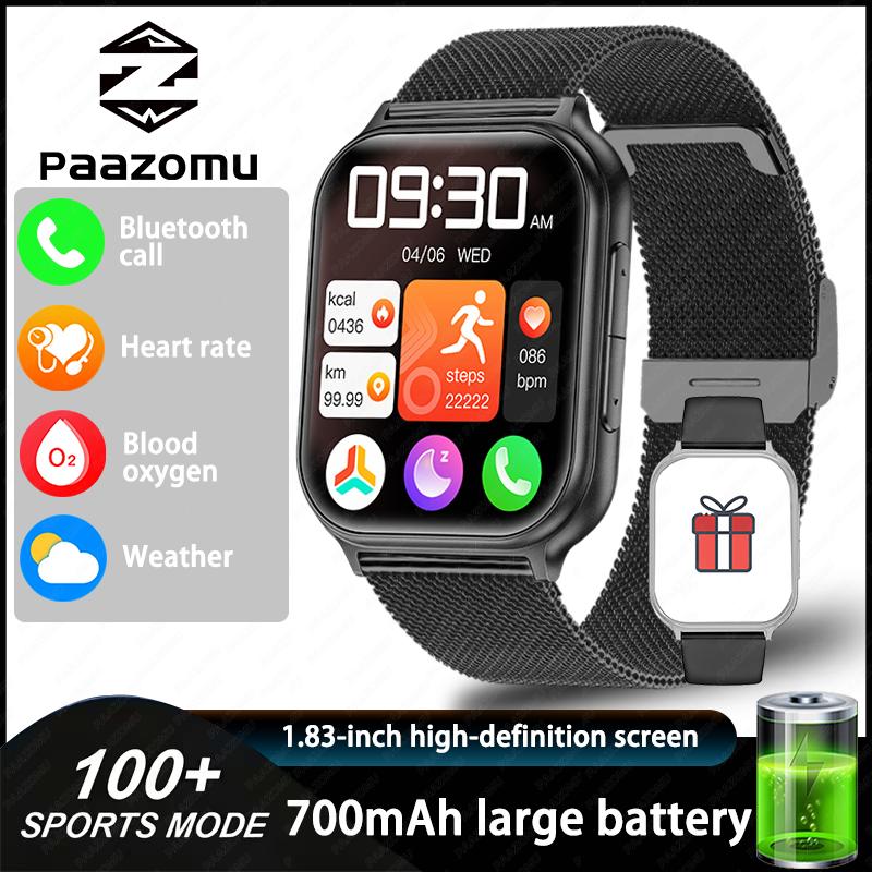 Brand new neutral sports smartwatch, collocation 700mAh large capacity battery, Bluetooth call, fitness tracker, Health monitor