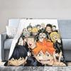 Haikyuu Anime Coperta Plaid in Flanella Coperta Manga di Pallavolo per Letto Camera da Letto Tappeto da Letto Ultra Morbido,