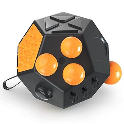 12-seitiger Zappelwürfel, zwölfeckiges Zappelspielzeug für Kinder und Erwachsene, Stress- und Angstlinderung, Depression, Anti mit ADHS, ADD, Zwangsstörung, Autismus