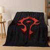 WOW World of Warcraft Game Demon Hunter Arthas Flannel Blanket Soft Warm Blanket Throw Blanket for Bedroom Living Room Bed Kid
