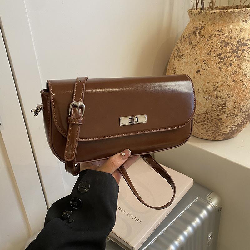 

Premium texture retro small bag 2025 new women s bag spring and summer popular cross-body bag shoulder small square bag светло-коричневого