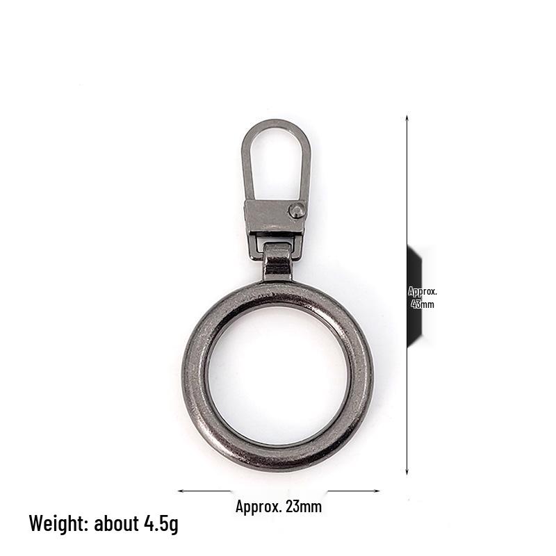 Detachable Metal Zipper Pull Tab Accessory for Bags, Shoes, and Clothes Repair