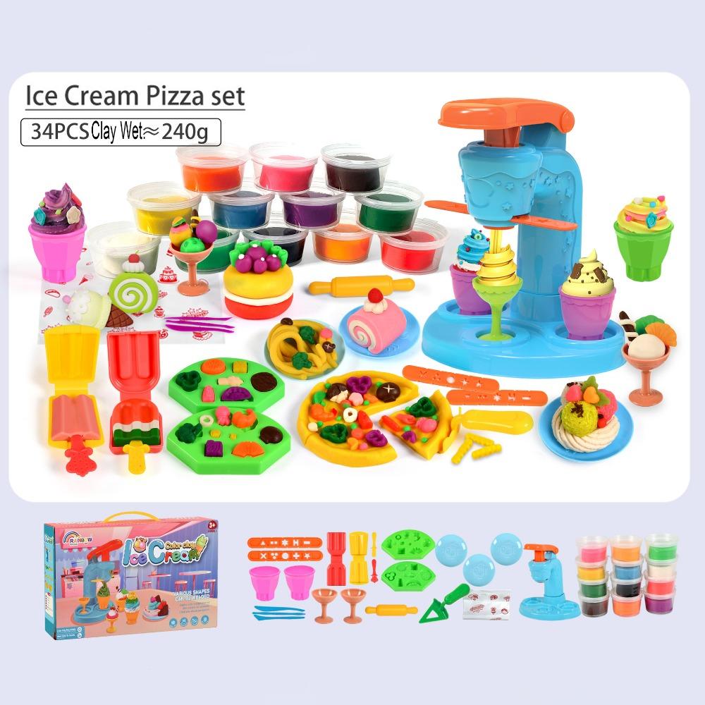 

Plastic Simulation Kitchen Toys DIY Accessories Playing House Toy Parent-child Game Ice cream machine