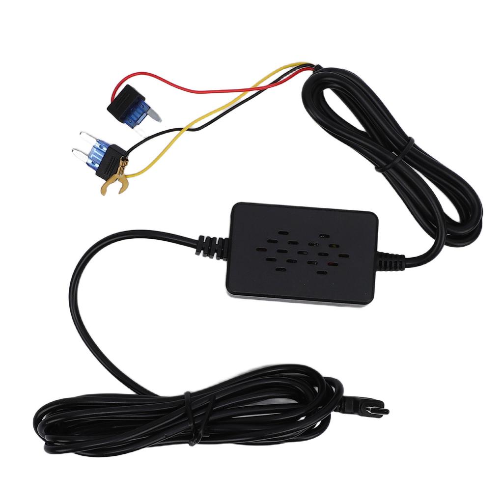 Car Cam Hardwire Kit 12-28V To 5V 2.5A with Low Voltage Type-C Hardwire Kit for 24 Hour Parking Monitoring
