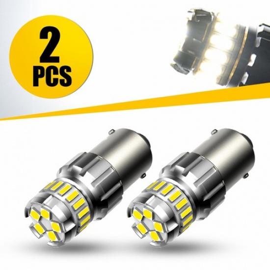 

LED 1156 Light Set Reverse Parking 6500K Backup DRL Lamp Bulb White 2x Universal