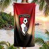 Bournemouth Football Beach Towel Soft Microfiber Summer Towel Quick Dry Absorbent Towel for Beach Swimming Pool Travel