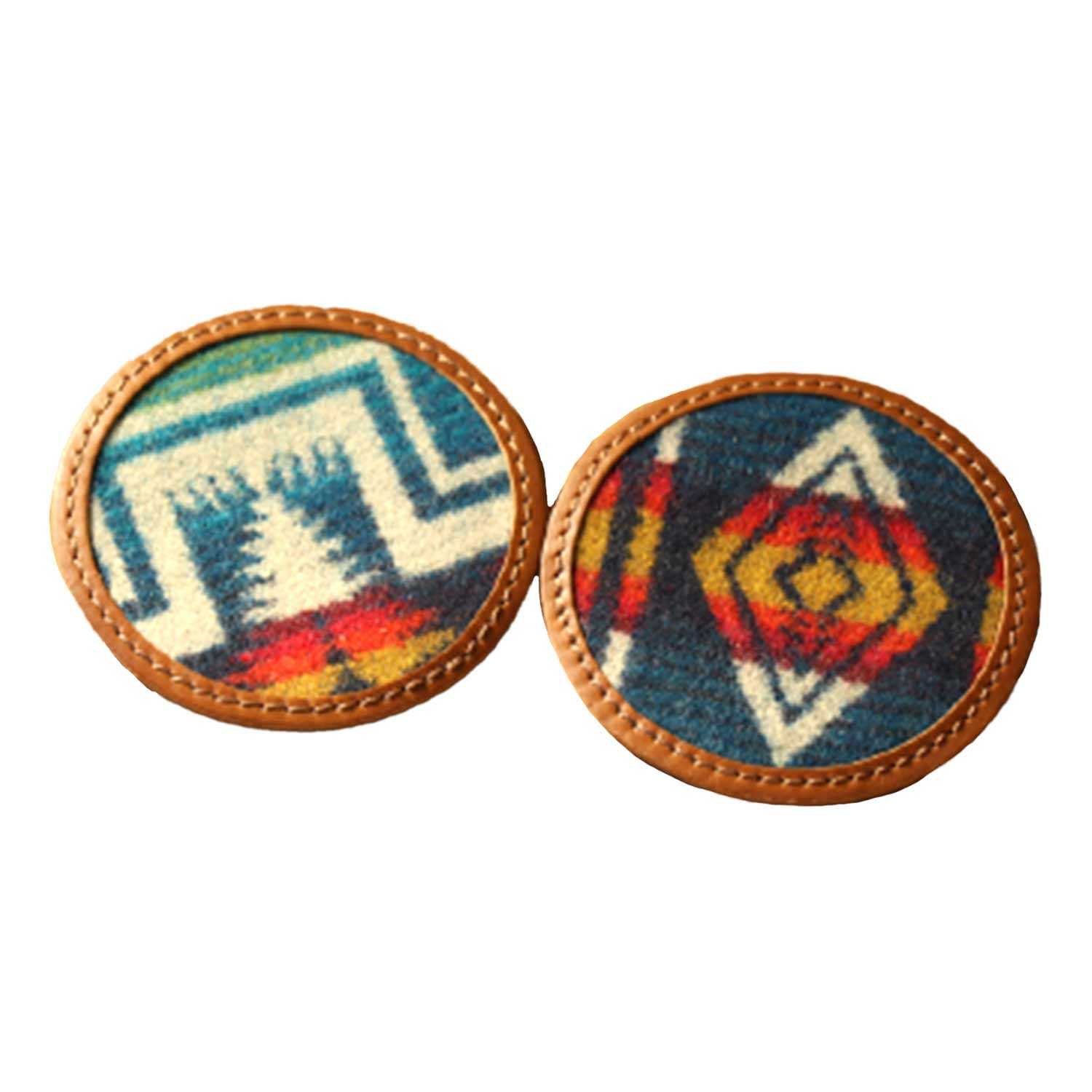 

PENDLETON Специальный кожаный подстаканник 2023 19802157 079 Century Harding Королевский синий (2 шт) Модель, 57079,