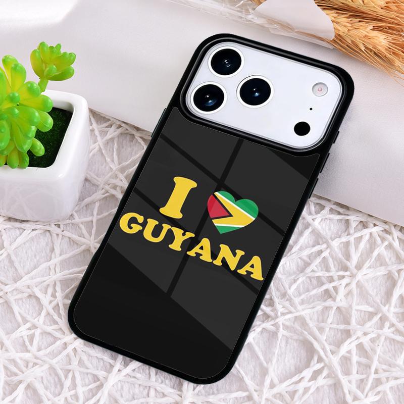 Guyana Flag soft Phone Case for iPhone 17 Air 16 15 11 12 14 13 Pro Max Shockproof Cover
