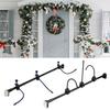 Adjustable Garland Hanger for Front Door Extendable Metal Plant Hanger with Hook No-Drilling Installation Christmas Halloween Decoration Holder