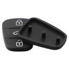 3 Buttons Remote Car Key Rubber Pad Fob Case Shell Black For Hyundai I10 I20 I30 For KIA Car Accessories