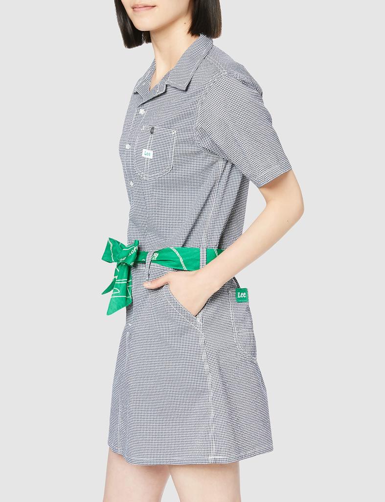 Lee Hemdkleid mit offenem Kragen Größe M Damen, Vichy-Karo,