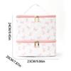 Feihong Portable Large-Capacity Double-Layer Makeup and Toiletry Bag