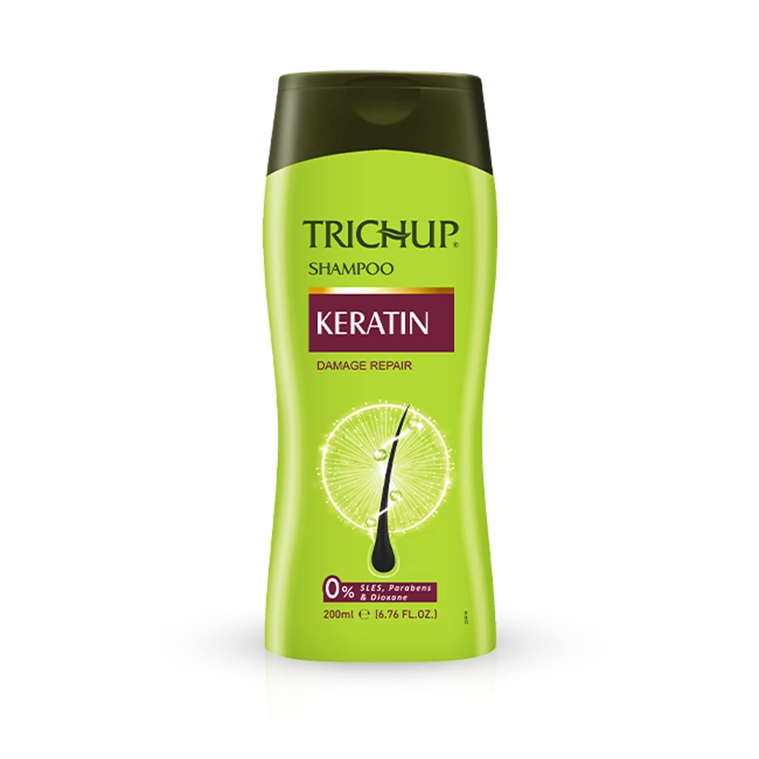 Trichup Keratin Shampoo 200 Ml Pack Of 1 For Frizz Control, Hair Strengthening And Smooth Shiny Hair Care