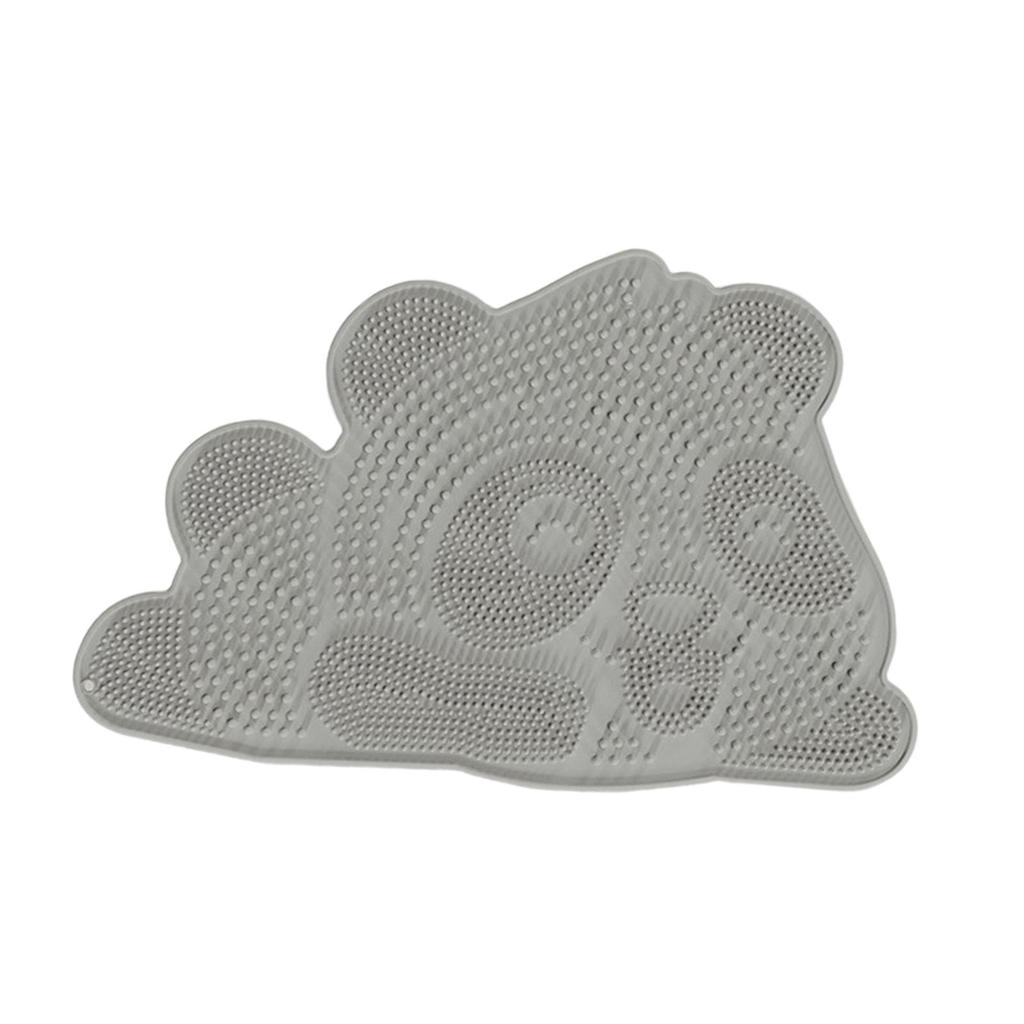 Shower Foot Scrubber Mat Silicone Bath Wash Pad for Hotel Men and Women Gym