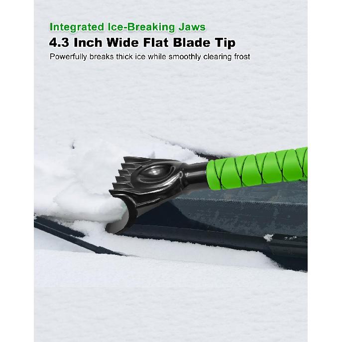 SEAAES 35.5 Inch Snow Brush For Car, Extendable Windshield Ice Scraper With Foam Grip, Snow Scraper Brush For SUV Truck Auto Jeep RV Vehicle Window