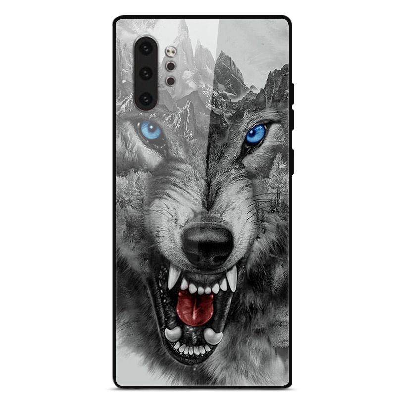 Phone Case For Samsung Galaxy Note 10 Plus Coque Tempered Glass Hard Back Cover For Samsung Note 10 Case Note10+ Funda Bumper