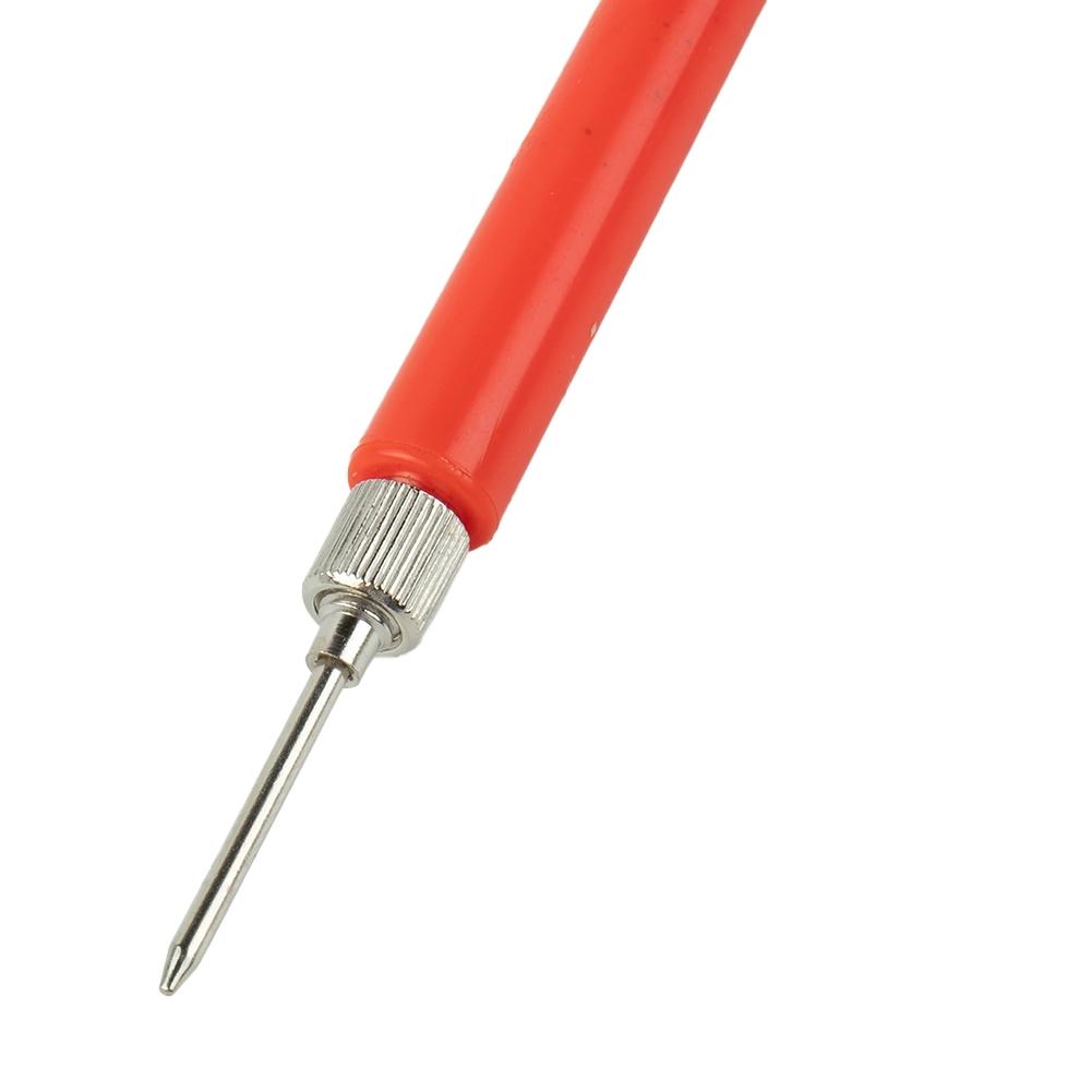 2pcs/set Multimeter Spring Test Probe Tip Insulated Test Hook Wire Connector