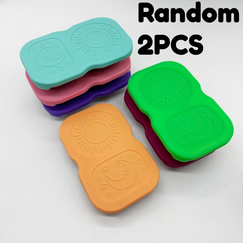 

6pcs Snack Container Stainless Steel Double Compartments with Leak Proof Lids Double Dipping Sauce Dish for Sauce Dip Nut Snack