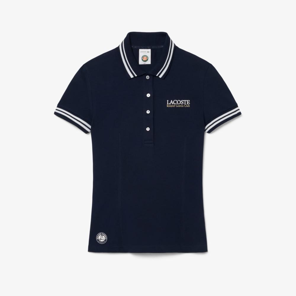 [Lacoste] Women's Roland Garros Tennis Pique Polo Shirt PF0582-56G166