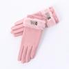 Women's Winter Touchscreen Fleece-Lined Gloves: Windproof, Frostproof, Cute Suede Design for Cold Protection