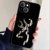 Deer Hunting Camo  Phone Case For iPhone17,16,15,14,13,12 Plus,Max Soft Silicone Black Cover