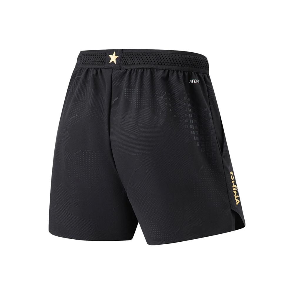 Li-Ning Solid Color Quick-Dry Cool Casual Shorts Men shorts Black AAPU047-1