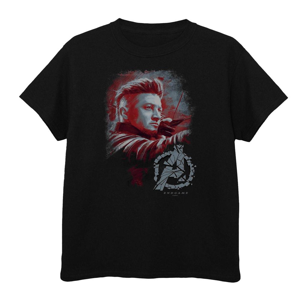 Avengers Endgame Boys Hawkeye Brushed Cotton T-Shirt