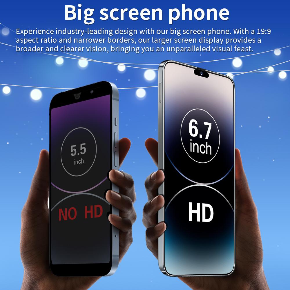 I15 ProMax 2025 HOT Original for Brand Smartphone 6.7 Inch New Full Screen 4G 5G Cell Phone 7800mAh Mobile Phones Global Version
