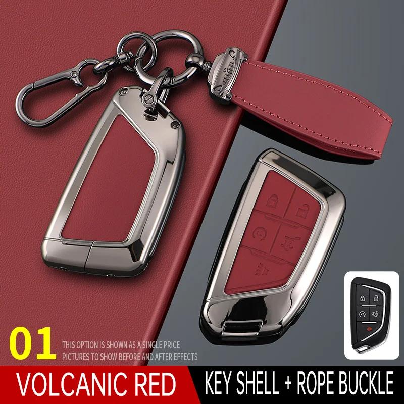 Styling Mouldings For Cadillac XT6 XT5 CT6 CT5 XT4 Men's Women's Bag Buckle Car Key Cortex Car Key Case Cover Protector Shell Fo