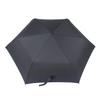 Rose Sangyo Long Mini Folding Solid Flat 82650501 Men's Umbrella, 65cm, Umbrella, Color, Black,