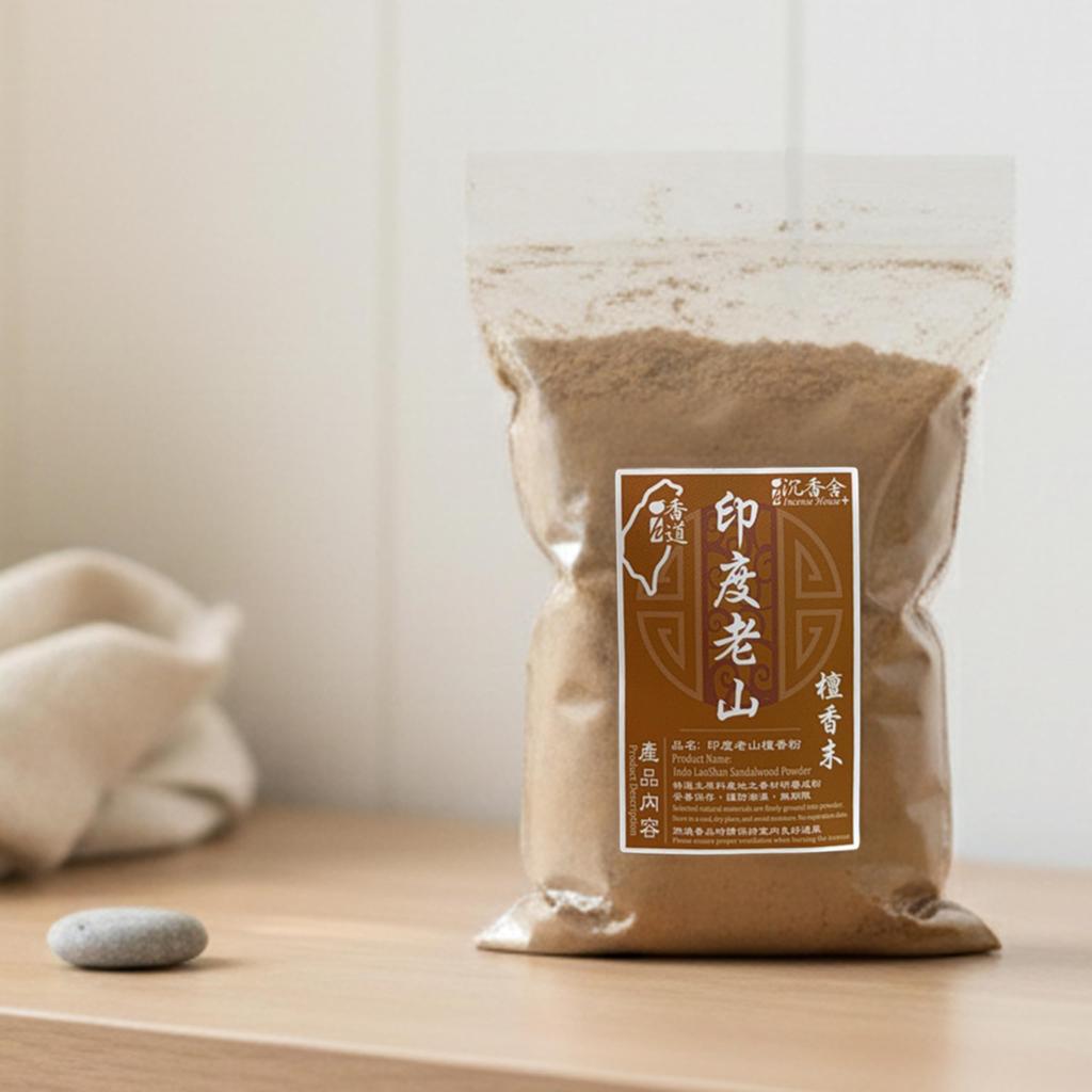 I H Räucherstäbchen Indisches Altes Berg-Sandelholz Räucherpuder 300g Taiwanesisches Räuchersandelholzpulver für Buddhistische Altäre und Gedenkfeiern HAUS+