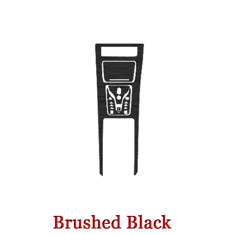 Car Interior Sticker For BYD HAN EV 2022 2023 Car Gear Panel Sticker Gear Box Protective Film Carbon Fiber Black Car Accessories