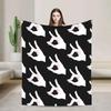MAKIMA Chainsaw Man Japanese Manga Soft Plush Throw Blanket for Kids Flannel Couch Blanket Street Trend Bedspread for Sofa Bed C