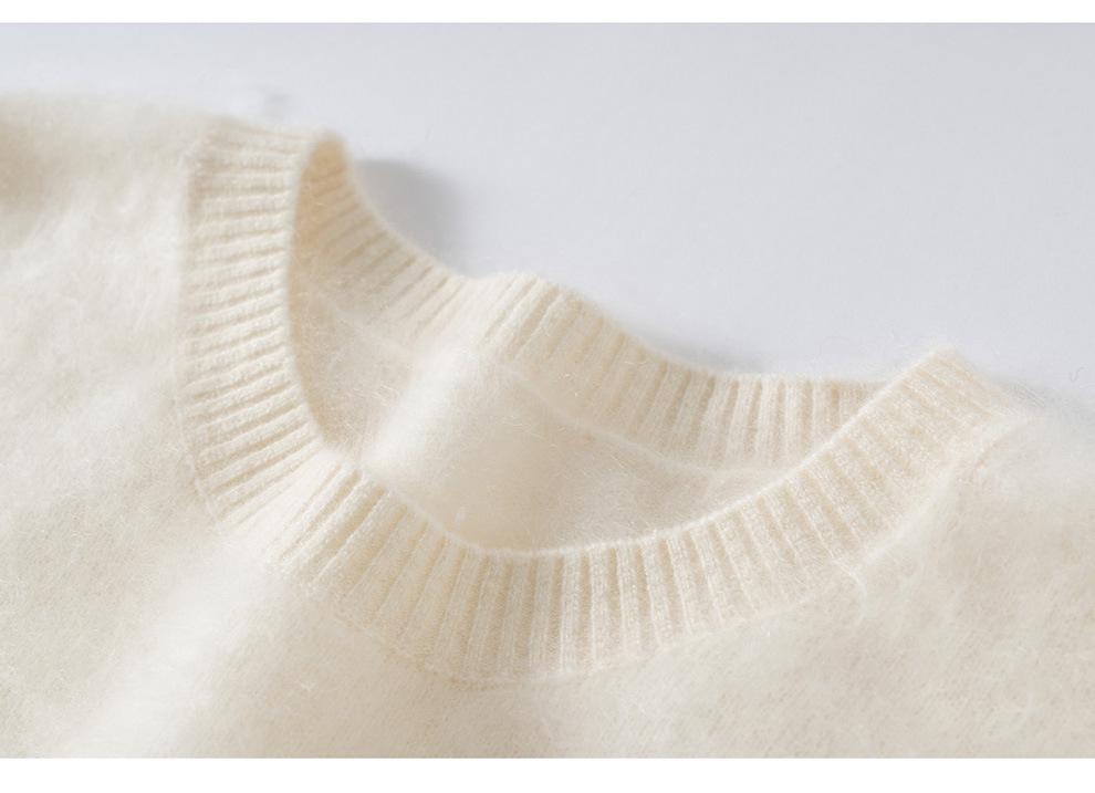 Women's Cashmere Embroidered Loose Pullover Sweater for Autumn/Winter