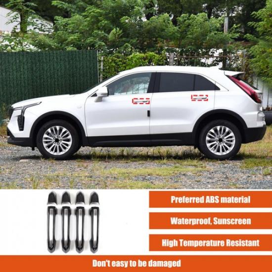 Glänzende schwarze ABS-Außentürgriffabdeckung für Cadillac ATS XTS CT6 XT4 XT5 XT6