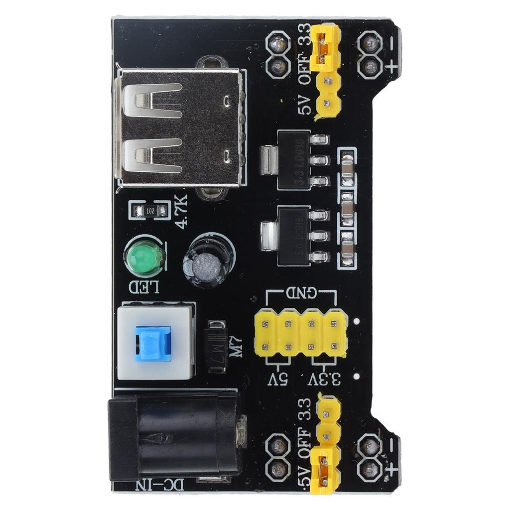 5Pcs Breadboard Power Supply Module 2 Way DC Voltage Regulator Modules for 3.3V/5V