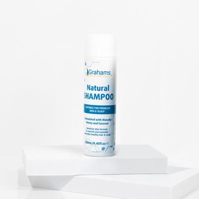 Grahams Champú Natural 250ml Cuero Cabelludo Sensible con Picazón 99 Ingredientes de Origen Natural