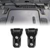 2PCS Car Hood Engine Hinge Cover Trim Black ABS For Jeep Wrangler JL 2018 2019 2020 2024 2024 2024 Car Accessories