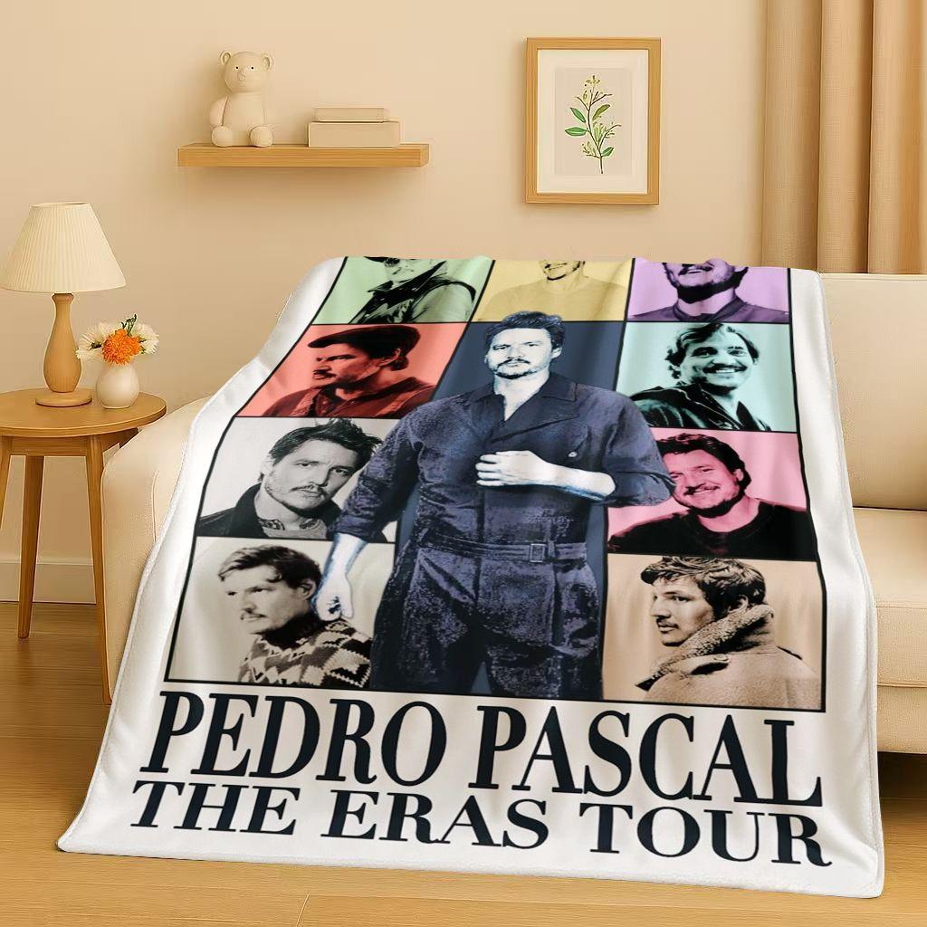 

3D Pedro Pascal Handsome Actor Flannel Blanket,Ultra Soft Warm Plush Throw for Home Bedroom Bed Sofa Cover Kids Picnic Gift 75x90cm