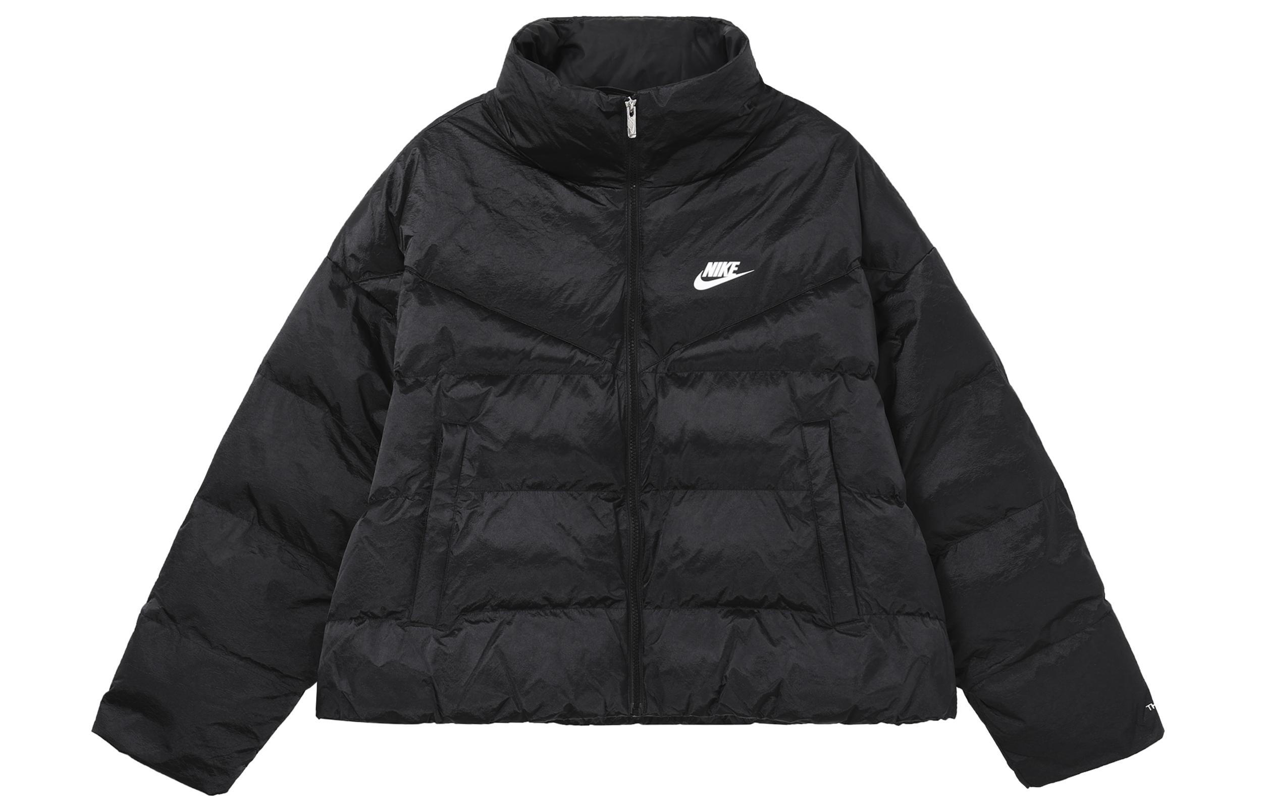 

Nike Jackets Women s Black Stand Collar Moderate Other DQ6888-010 XL
