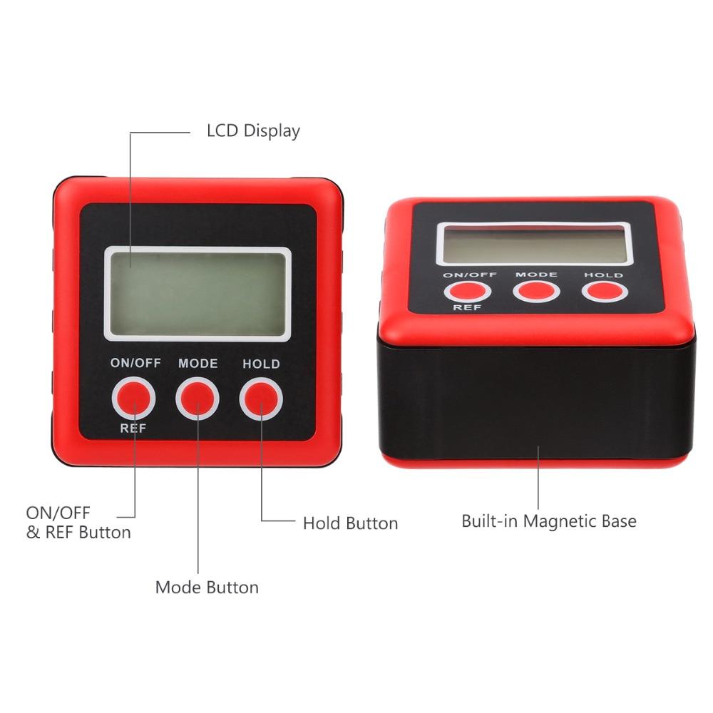 Digital Protractor Angle Gauge Precision Protractor Inclinometer Level Box Angle Finder Bevel Box